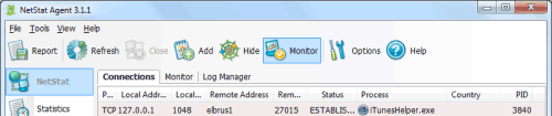 All network tools (netstat, whois, ping, dns query, ipconfig) rolled into one!